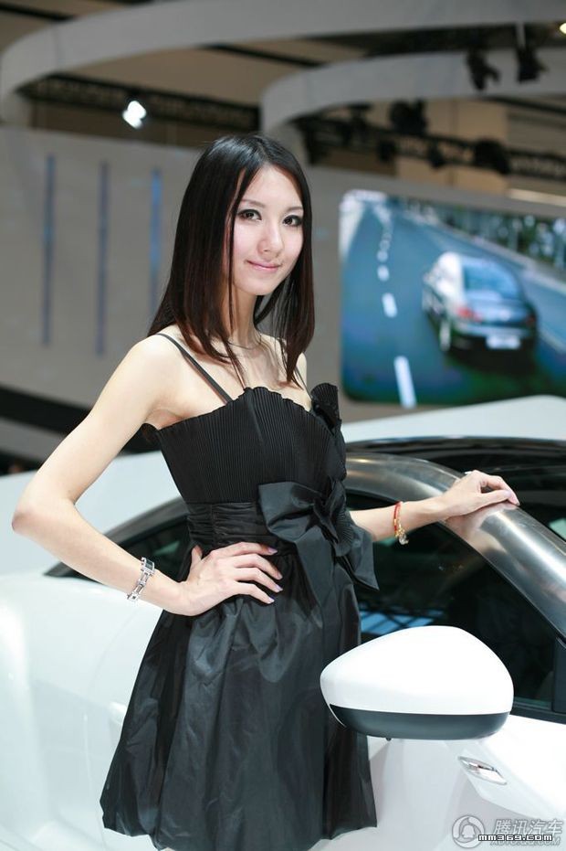 标致汽车展台上的美女车模(图15)