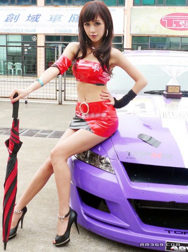 北京车展性感赛车宝贝 陈诺(图8)