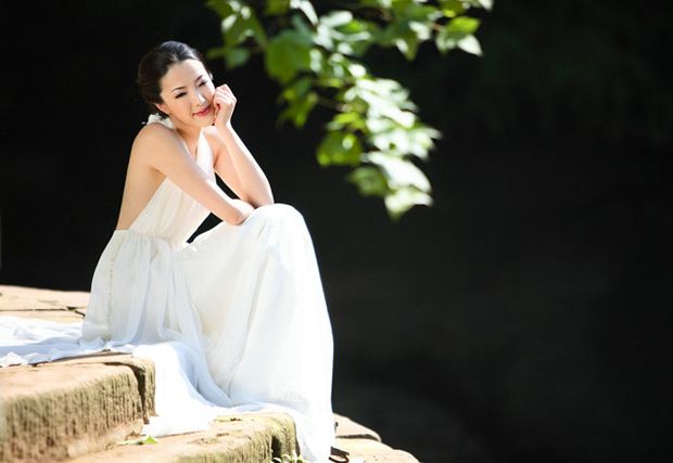 清纯靓丽白衣美女个人照(图3)