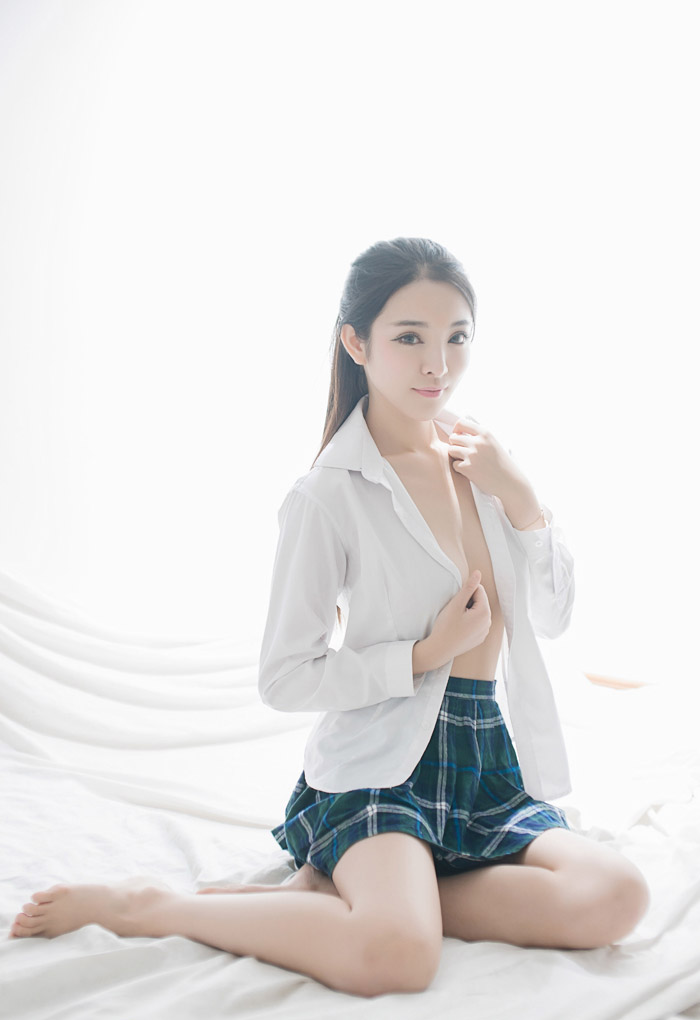 清新玉女陈大榕学生装清纯写真照(图11)