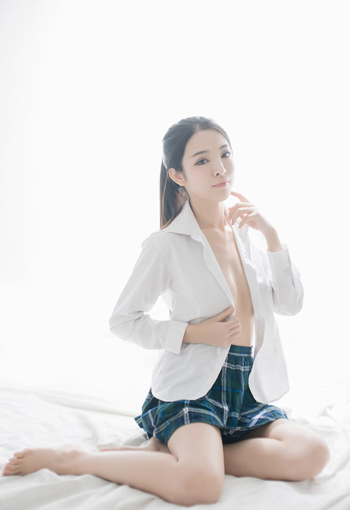 清新玉女陈大榕学生装清纯写真照(图13)