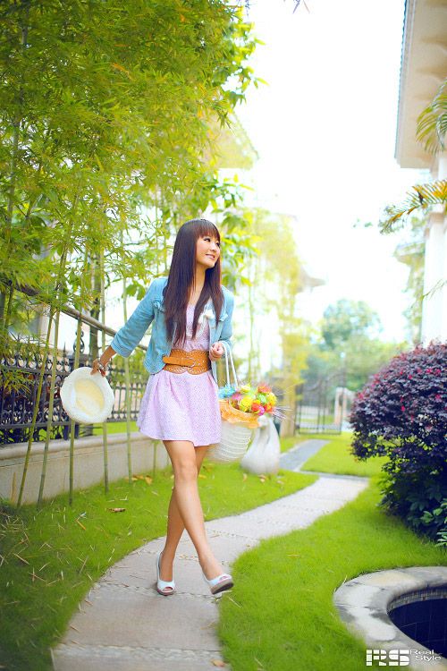 很有春天气息的晨间美女(图15)