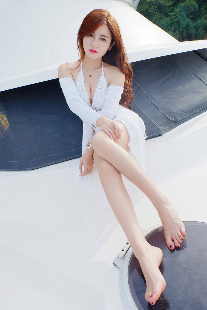 美女木木游艇狂欢有胸有腿有美景(图22)
