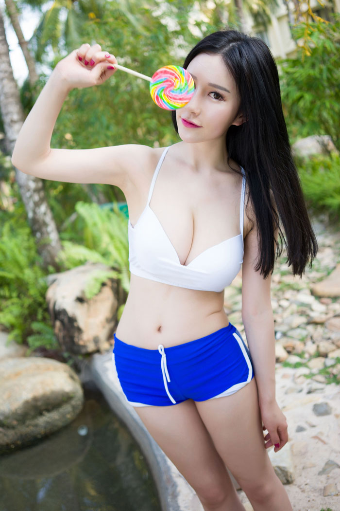 蓝色妖姬于姬妹子海边风情小清新(图20)