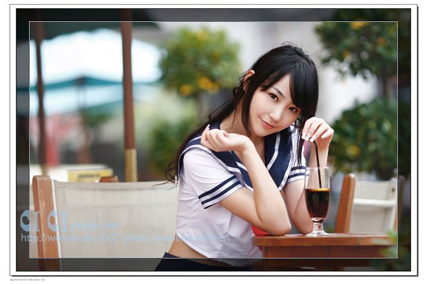 甜甜养眼mm学生制服写真(图7)