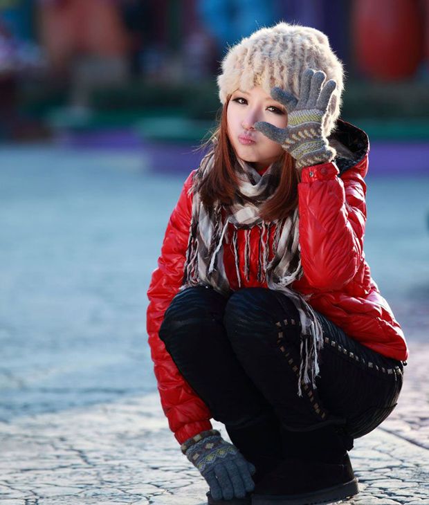 清纯红衣美女之冬日欢乐情怀(图10)