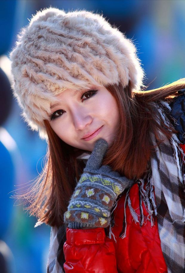 清纯红衣美女之冬日欢乐情怀(图5)