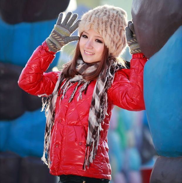 清纯红衣美女之冬日欢乐情怀(图8)