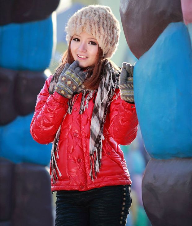 清纯红衣美女之冬日欢乐情怀(图9)