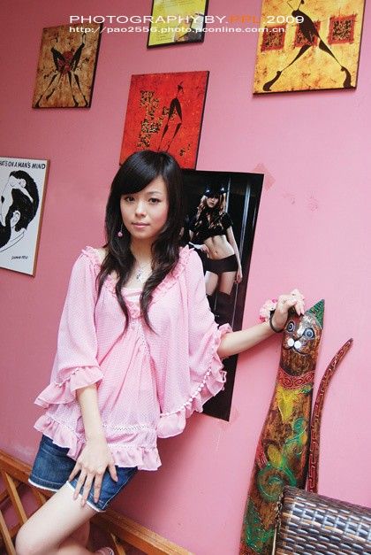 超漂亮90年后粉色小女生(图7)