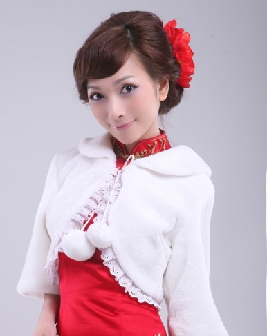 欧网游美女刘诗涵红馆旗袍(图1)