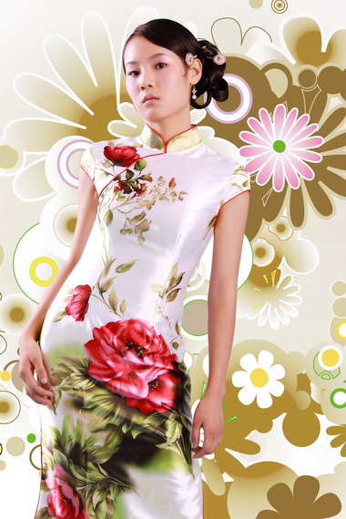 漂亮的旗袍摄影：蝶恋花(图3)