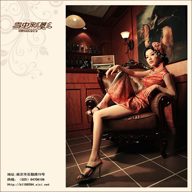 复古版旗袍系列摄影(图3)