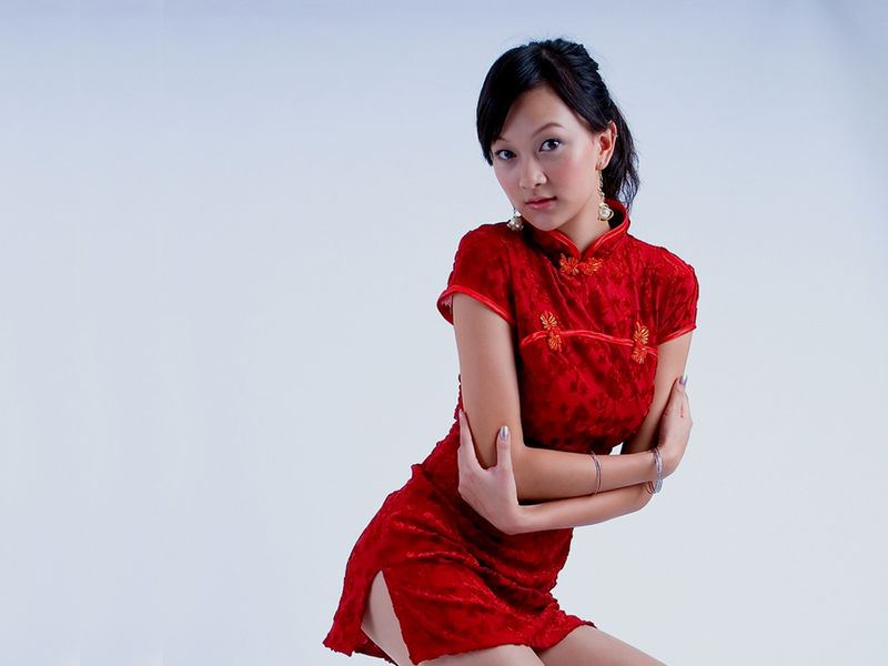 中国美女明星旗袍装(图12)