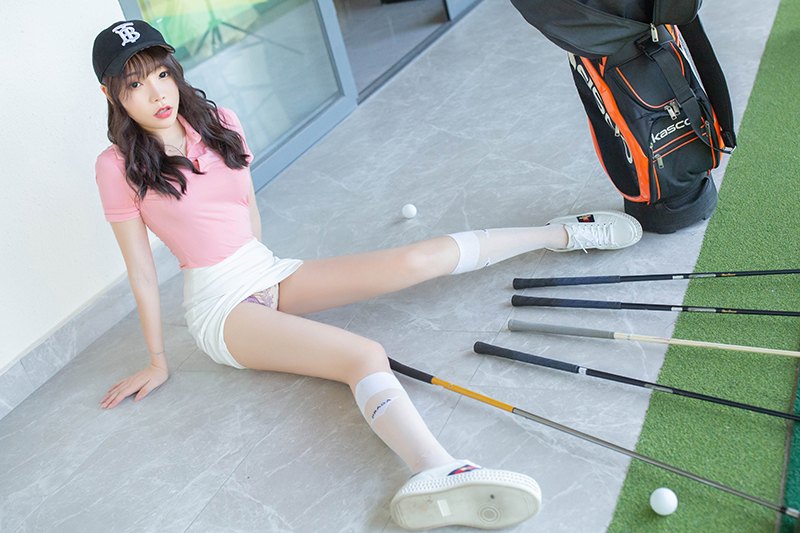 高尔夫女孩芝芝包臀短裙可爱性感(图88)