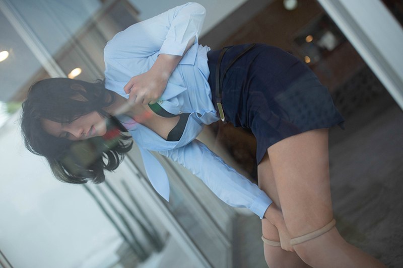 热辣小姐阿朱美腿高跟上演制服诱惑(图67)