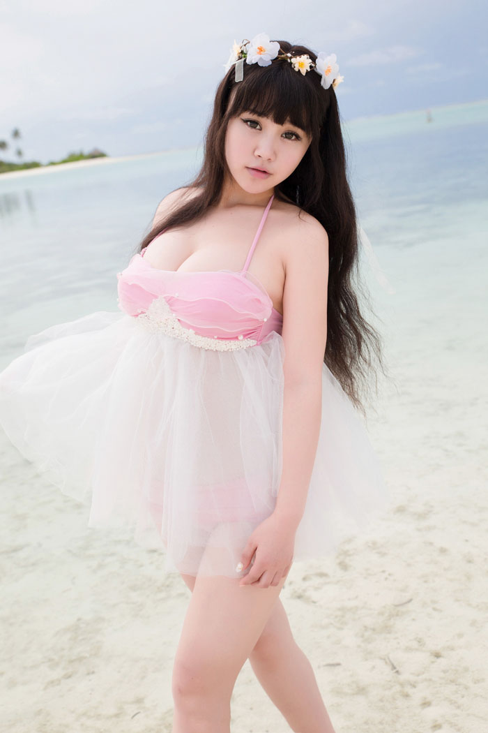 可儿mm性感贝壳内衣巨乳霸气外露(图36)