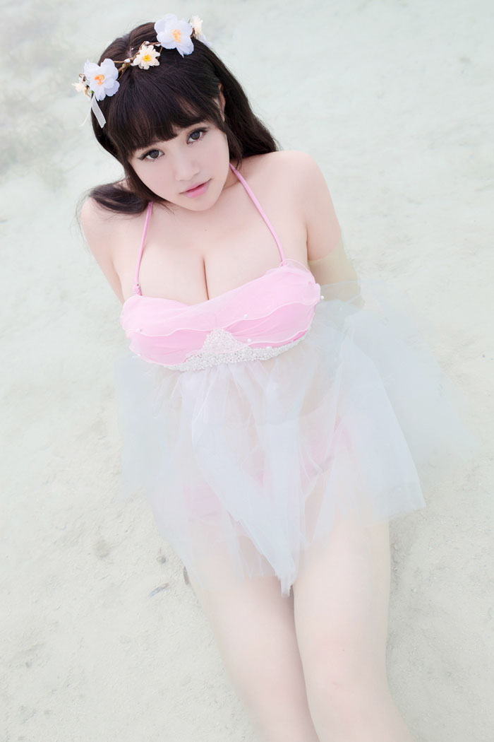 可儿mm性感贝壳内衣巨乳霸气外露(图46)