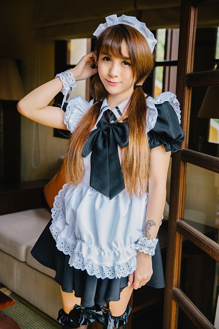 绝色女仆夏美酱纹身美臀巨乳俱全(图11)