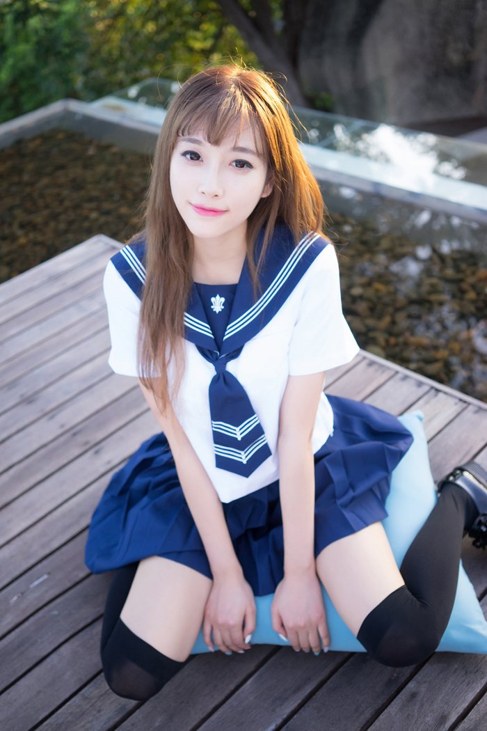 性感学生妹甜心CC制服外拍气质佳(图41)