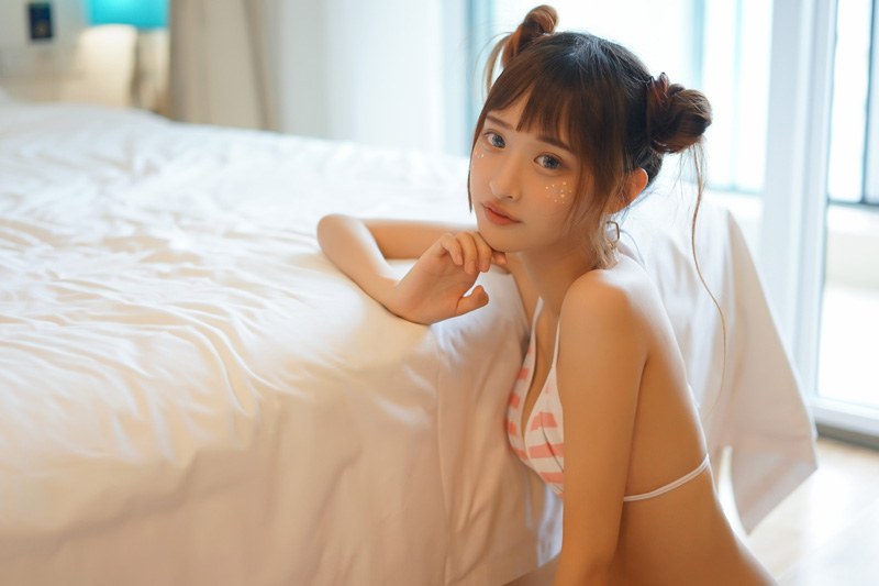 娇俏少女贝壳女仆装演绎制服诱惑(图24)