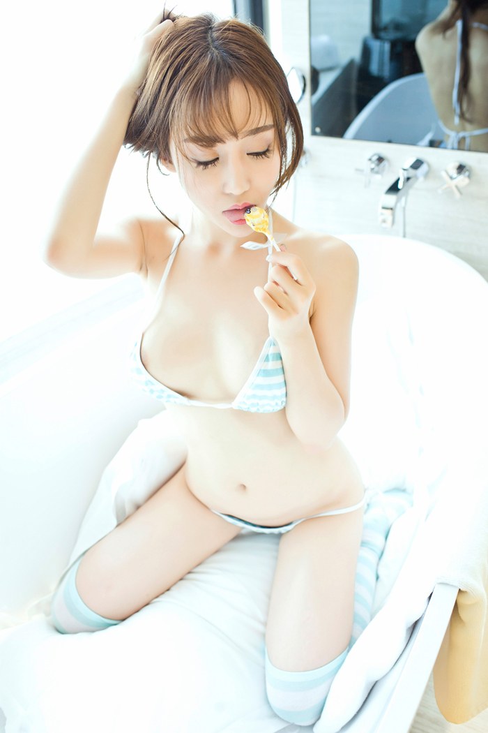 性感美女顾灿三点式内衣美乳诱人(图52)