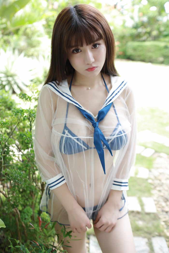 少妇娇萌萌透明薄纱尽显白嫩豪乳(图25)