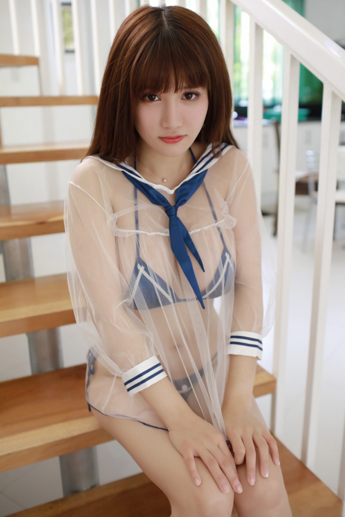 少妇娇萌萌透明薄纱尽显白嫩豪乳(图34)