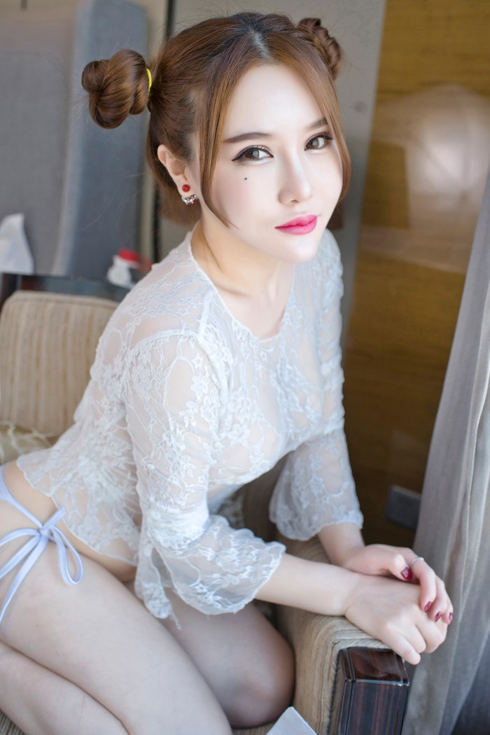 大胸妹佑熙薄纱镂空隐现傲人豪乳(图12)