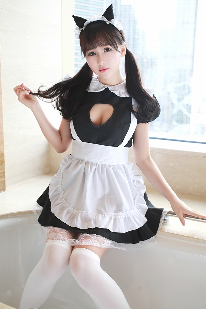 娇媚女仆唐雨辰制服诱惑美乳抢镜(图7)