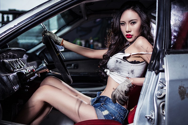 美艳少妇米娅蕾丝丁裤演制服诱惑(图12)