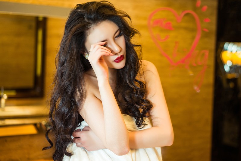 美艳少妇米娅蕾丝丁裤演制服诱惑(图66)