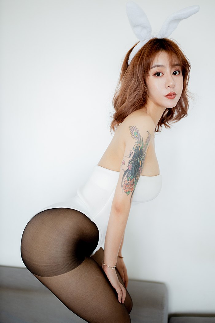 激萌兔女郎糯米黑丝翘臀美味可口(图10)