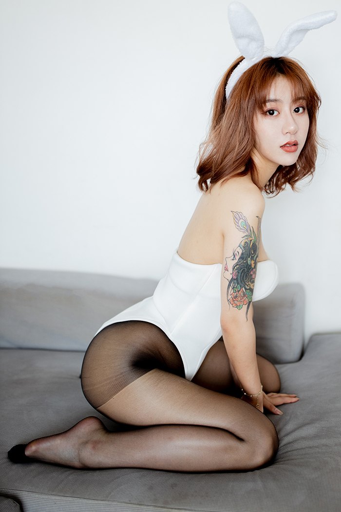 激萌兔女郎糯米黑丝翘臀美味可口(图12)