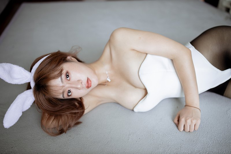 激萌兔女郎糯米黑丝翘臀美味可口(图27)