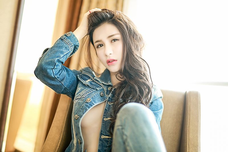 狂野lady七喜美艳牛仔风包臀紧身(图27)