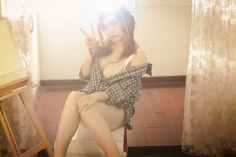 俏皮米爱美术教室解放天性大胆露出(图42)