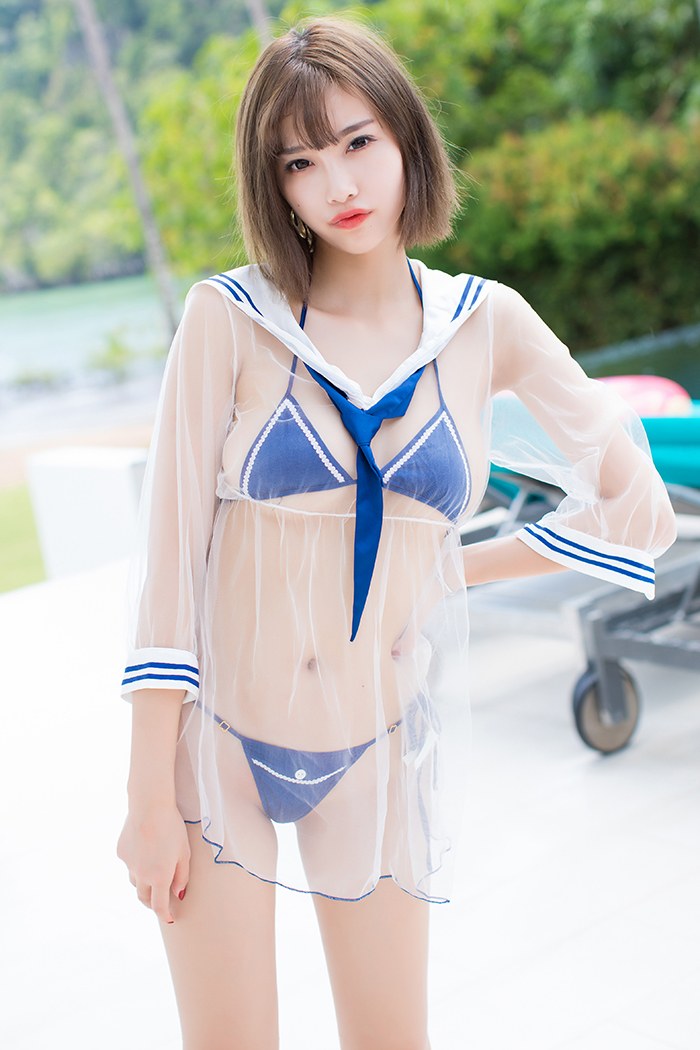 甜美玉女杨晨晨比基尼爆乳很吸睛(图7)