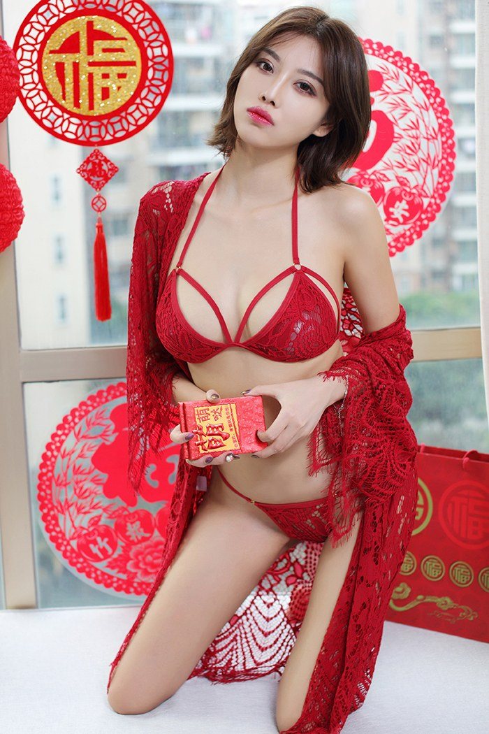 甜美女神杨晨晨内衣镂空性感十足(图25)