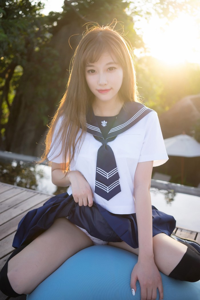 清爽萌妹杨晨晨欲语还羞楚楚动人(图25)