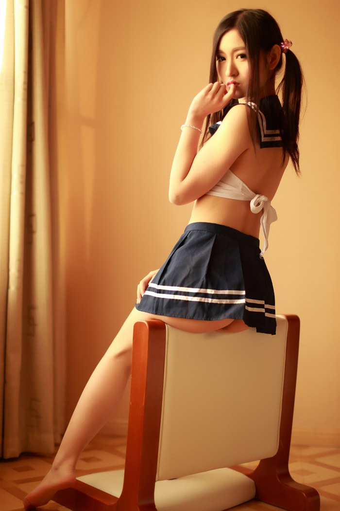 可爱学生妹沈梦瑶兔女郎装性感诱人(图17)